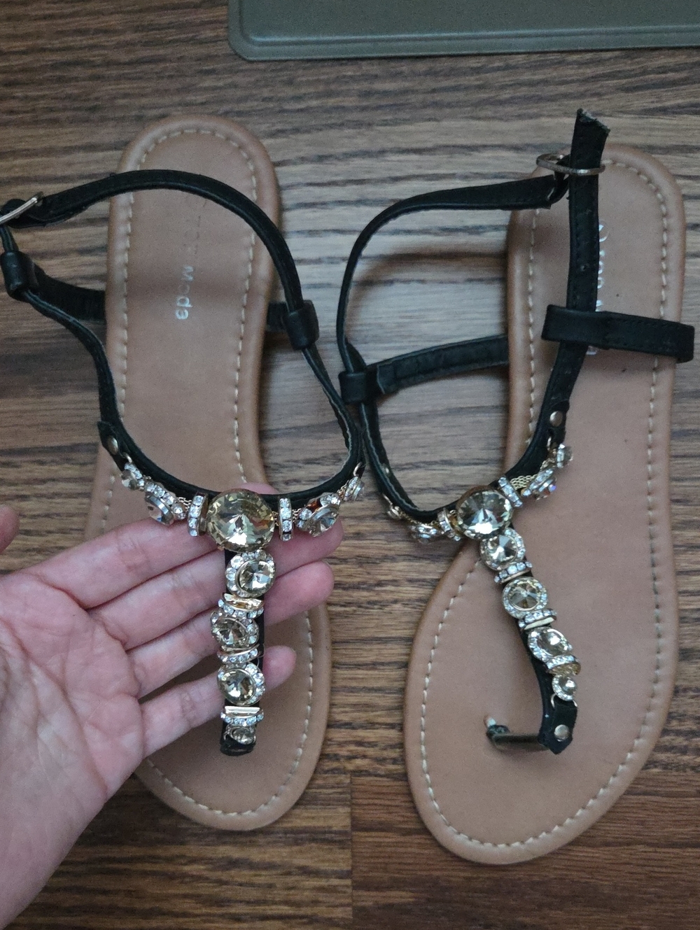 Top Moda Embellished Sandals